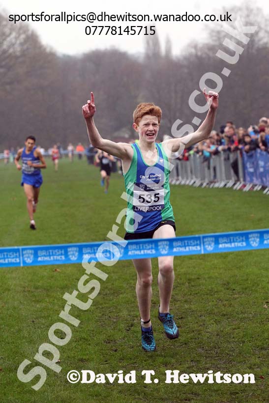 Men's under-17s European Cross Country Trials, Sefton Park, Liverpool. Photo: David T. Hewitson/Sports for All Pics